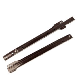 Skuffeskinne 250mm x 1,2mm i Stl - Brun RAL8017