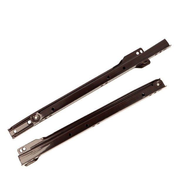 Skuffeskinne 250mm x 1,2mm i Stl - Brun RAL8017