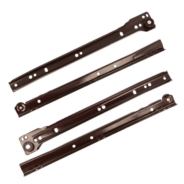 Skuffeskinne 250mm x 1,2mm i Stl - Brun RAL8017