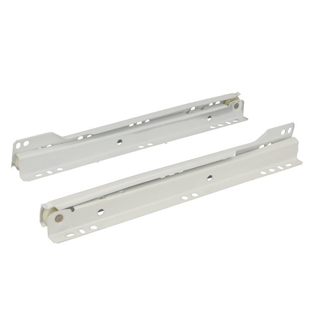 Skuffeskinne 450mm x 1,2mm i Stl - Hvid RAL9003