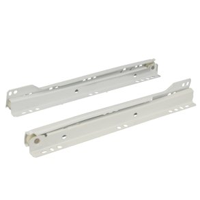 Skuffeskinne 550mm x 1,2mm i Stl - Hvid RAL9003