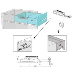 Dmpnings Lukkemekanisme til Trskuffe