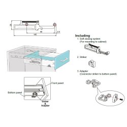 Dmpnings Lukkemekanisme til Metalskuffe