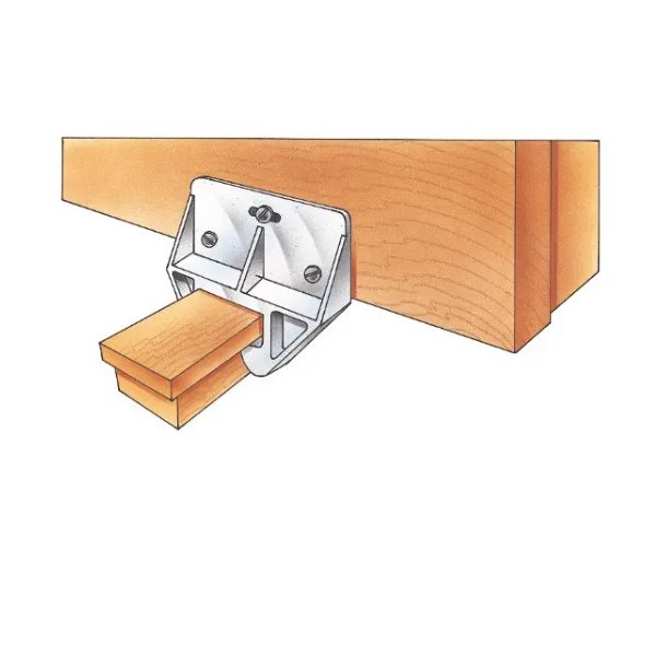 Skuffeguide Hvid Plast