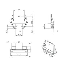 Skuffeguide Hvid Plast