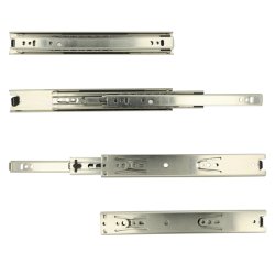 Skuffeskinne 36x250mm - Fuldudtrk - Elforzinket