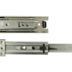 Skuffeskinne 36x550mm - Fuldudtrk - Elforzinket