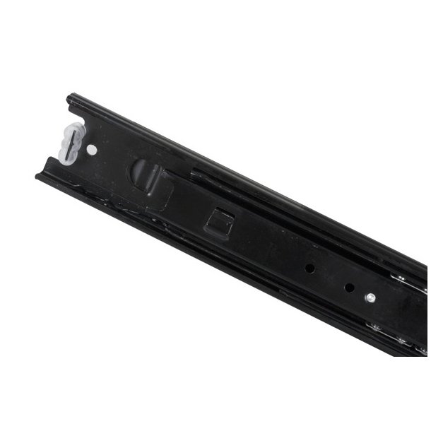 Skuffeskinne ME45x350mm - Fuldudtrk - Sort