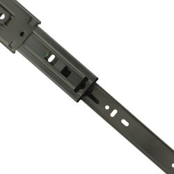 Skuffeskinne 45x550mm - Fuldudtrk Sort - Push To Open