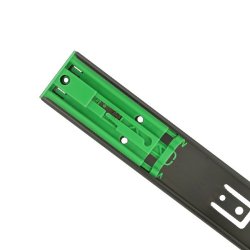 Skuffeskinne 45x550mm - Fuldudtrk Sort - Push To Open