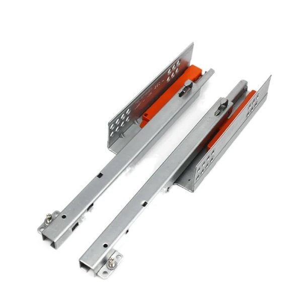 Skuffeskinne 250mm - Semi Fuldudtrk -Push To Open