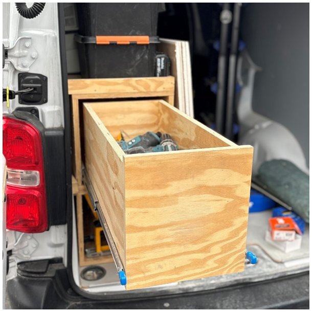 Skuffeskinne "Prime L" 53x800mm - med L�s - Heavy Duty