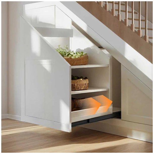 Skuffeskinner til Bundmontering 400mm - Softclose