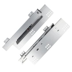 Skuffeskinner til Bundmontering 27x411mm - Softclose