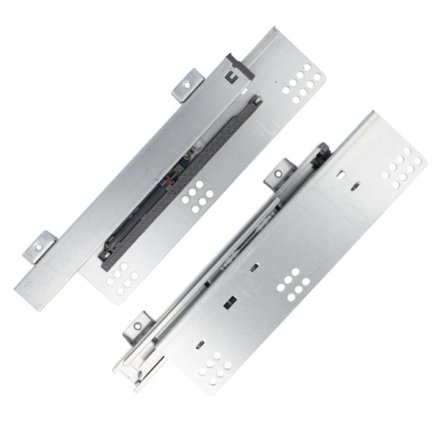 Skuffeskinner til Bundmontering 27x461mm - Softclose