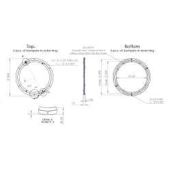 Drejebeslag 360 - 304x12mm - Vgtbelastning 70Kg