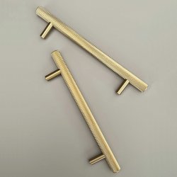 Riflet Greb "House" - Brstet Messing med Lak - cc 96mm