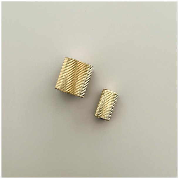 Riflet Mbelknop "House" - Brstet Messing med Lak - 25mm