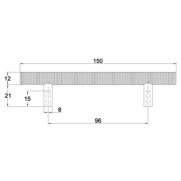Riflet Greb "House" - Mat Sort - cc 96mm