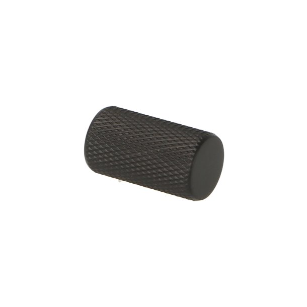 Riflet Mbelknop "House" - Mat Sort- 14mm