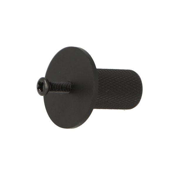 Riflet Mbelknop "House" - Mat Sort- 14mm