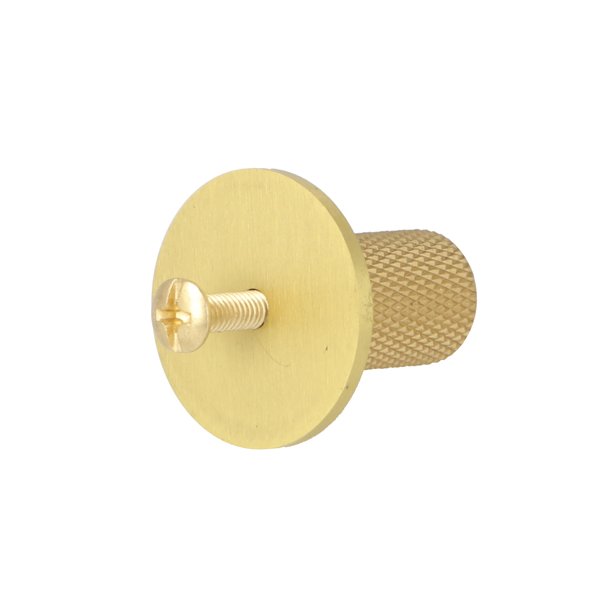 Riflet Mbelknop "House" - Brstet Messing med Lak- 14mm