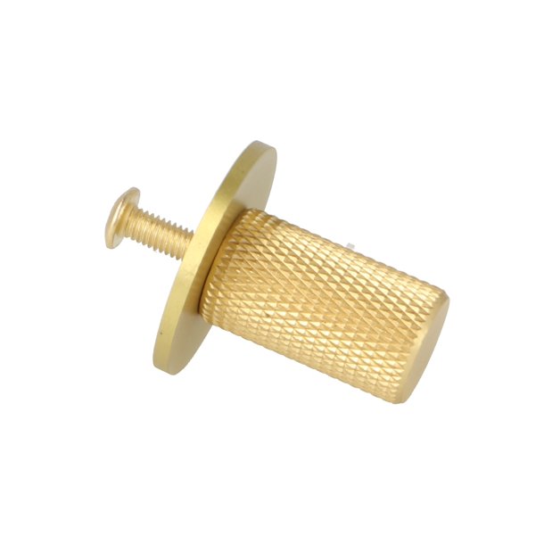 Riflet Mbelknop "House" - Brstet Messing med Lak- 14mm