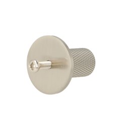 Riflet Mbelknop "House" - Brstet Stl Look - 14mm