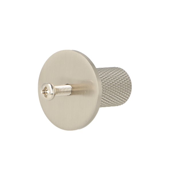 Riflet Mbelknop "House" - Brstet Stl Look - 14mm