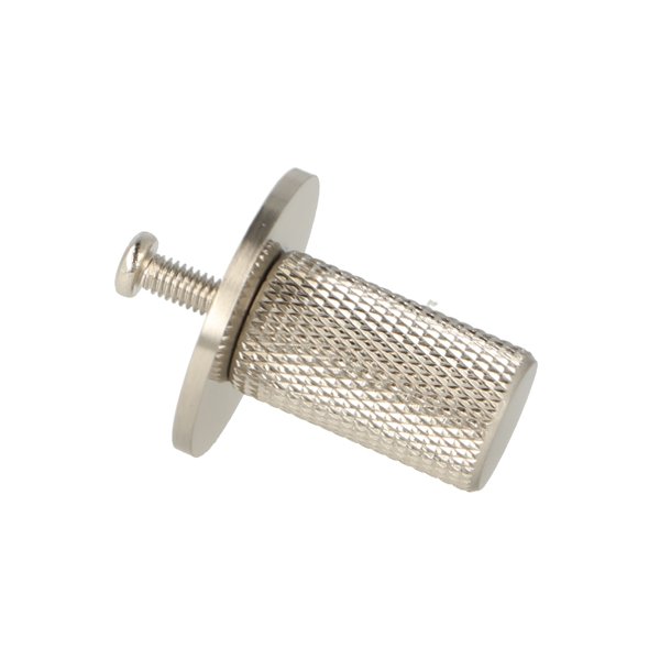 Riflet Mbelknop "House" - Brstet Stl Look - 14mm