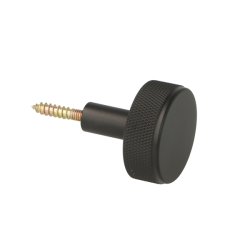 Riflet Mbelknop "House" - Mat Sort - 32mm