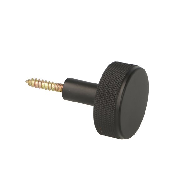 Riflet Mbelknop "House" - Mat Sort - 32mm