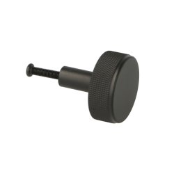 Riflet Mbelknop "House" - Mat Sort - 32mm