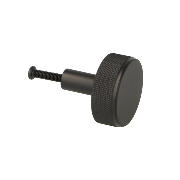 Riflet Mbelknop "House" - Mat Sort - 32mm