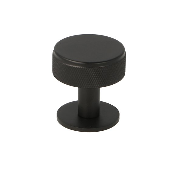 Riflet Mbelknop "House" - Mat Sort - 32mm