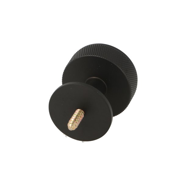 Riflet Mbelknop "House" - Mat Sort - 32mm