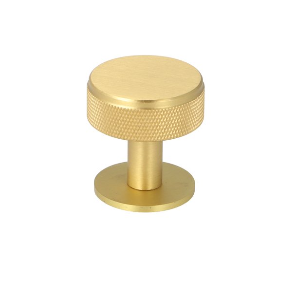 Riflet Mbelknop "House" - Brstet Messing med Lak - 32mm