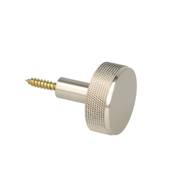 Riflet Mbelknop "House" - Brstet Stl Look - 32mm