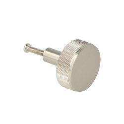 Riflet Mbelknop "House" - Brstet Stl Look - 32mm