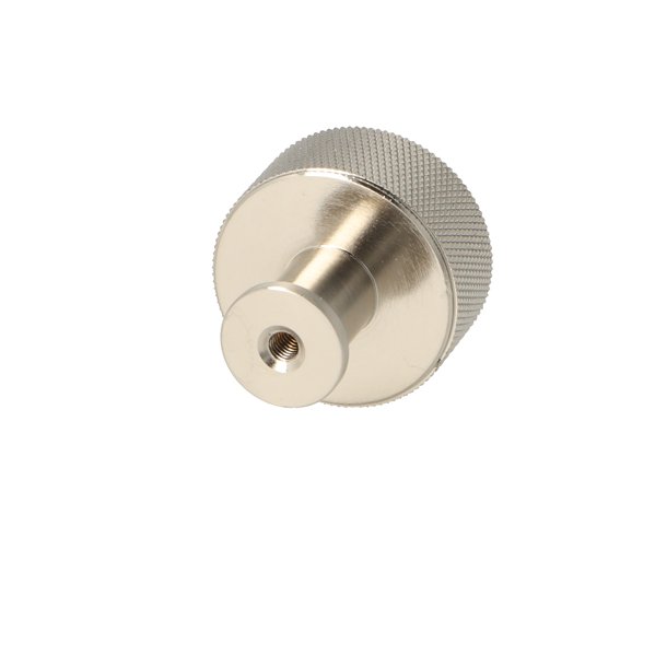 Riflet Mbelknop m/Fod "House" - Brstet Stl Look - 32mm