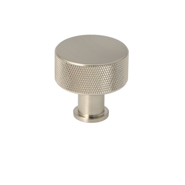 Riflet Mbelknop m/Fod "House" - Brstet Stl Look - 32mm