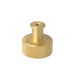 Riflet Mbelknop "House" - Brstet Messing med Lak - 32mm