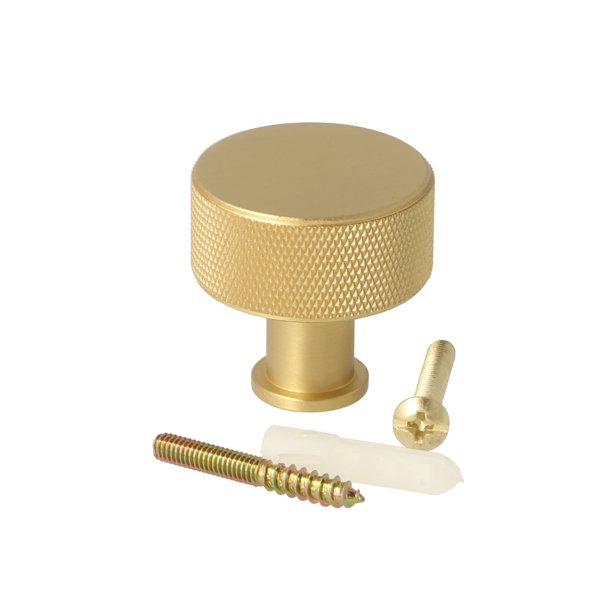 Riflet Mbelknop "House" - Brstet Messing med Lak - 32mm