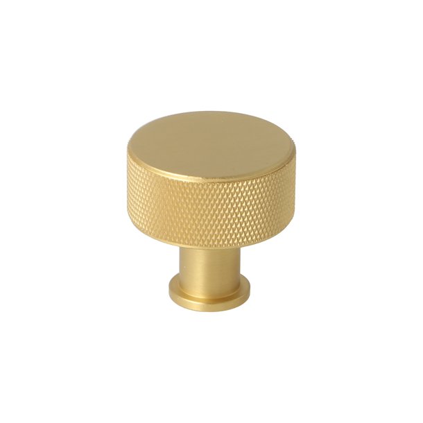 Riflet Mbelknop "House" - Brstet Messing med Lak - 32mm