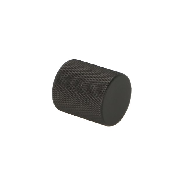 Riflet Mbelknop "House" - Mat Sort - 25mm