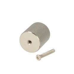 Riflet Mbelknop "House" - Brstet Stl Look - 25mm