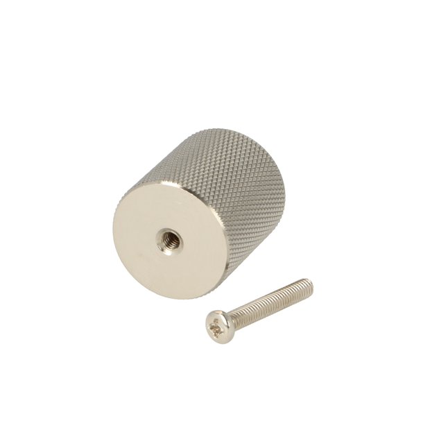 Riflet Mbelknop "House" - Brstet Stl Look - 25mm