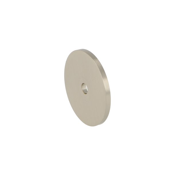 Bundplade "House & Justa" - Brstet Stl Look - 28mm