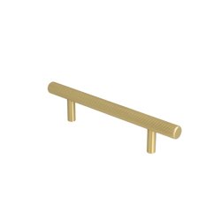 Linjeret Greb "Justa" - Brstet Messing med lak - cc 96mm