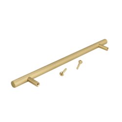 Linjeret Greb "Justa" - Brstet Messing med Lak - cc 192mm